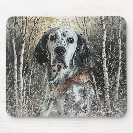English Setter マウスパッド (正面)