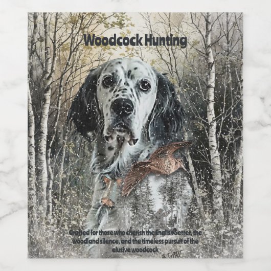 English Setter ワインラベル (シングルラベル)