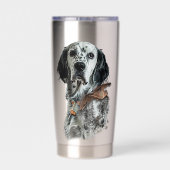 English Setter  保温保冷タンブラー (背面)