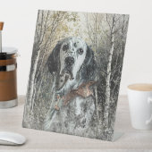 English Setter  台座サイン (インサイチュ)