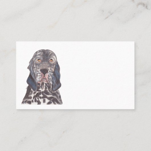 ENGLISH SETTER 名刺 (裏面)