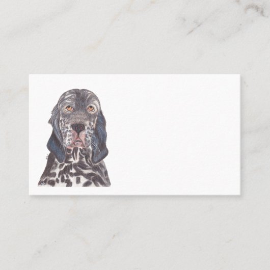 ENGLISH SETTER 名刺 (正面)