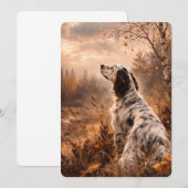 English Setter 招待状 (正面/裏面)