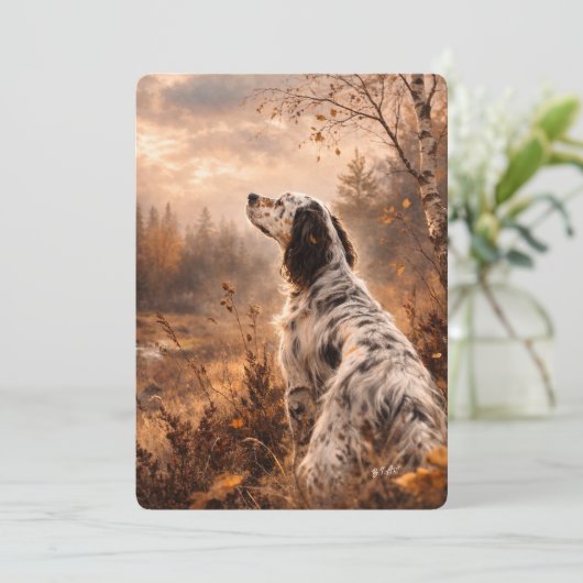 English Setter 招待状 (スタンド正面)