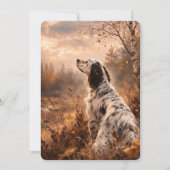 English Setter 招待状 (正面)