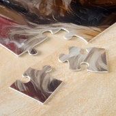 English Setter Christmas Fireplace Stocking ジグソーパズル (側面)