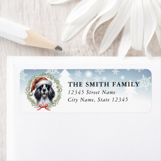 English Setter Dog Return Address Labels ラベル (インサイチュ)
