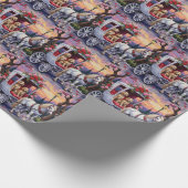 English Setter Dog Valentine's Day ラッピングペーパー (角)