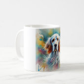 English Setter in Nature 060924AREF147 - Watercolo コーヒーマグカップ (正面左)