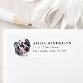 English Setter Return Address Labels ラベル (インサイチュ)