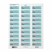 English Setter Return Address Labels ラベル (フルシート)