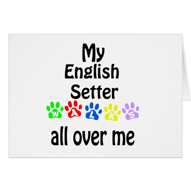 English Setter Walksデザイン (正面横)
