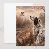 English Setters 招待状 (正面/裏面)