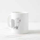 English Sheepdog コーヒーマグカップ (正面左)