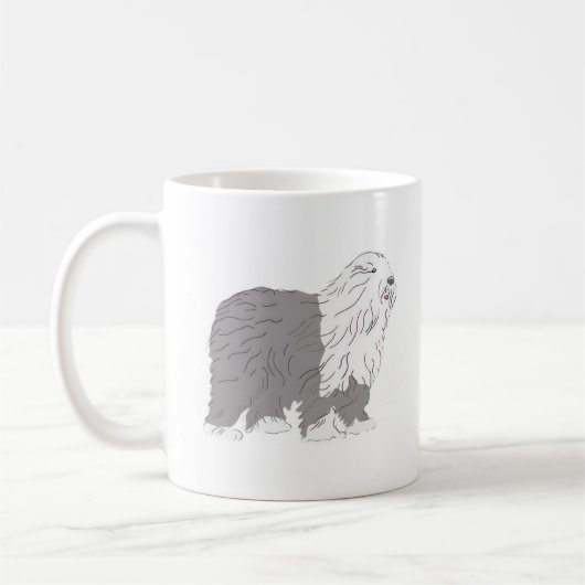 English Sheepdog コーヒーマグカップ (左)