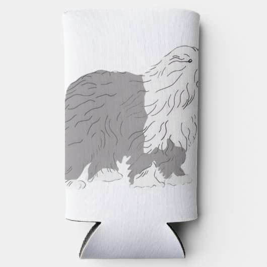 English Sheepdog スリム缶クーラー (正面)