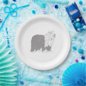 English Sheepdog ペーパープレート (パーティー)