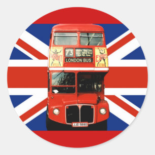 English Souvenir Stickers ラウンドシール