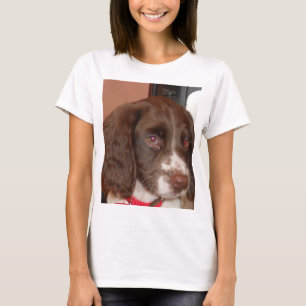 English_Springer_スパニエル犬lw pupy Tシャツ