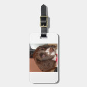 English_Springer_Spanielのlwの子犬 ラゲッジタグ (正面縦)