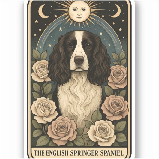 English Springer Spaniel シール (正面)