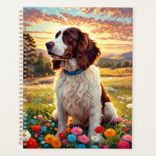English Springer Spaniel dog プランナー手帳 (正面)