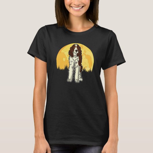 English Springer Spaniel Dog Breed Tシャツ (正面)