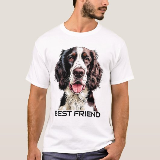 English Springer Spaniel Dog Tシャツ (正面)
