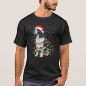 English Springer Spaniel dog with string lights Ch Tシャツ (正面)