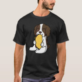 English Springer Spaniel Eating A Taco Dog Tシャツ (正面)