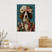 English Springer Spaniel In Suit Poster, Springer ポスター (キッチン)