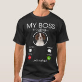 English Springer Spaniel My Boss Tシャツ (正面)