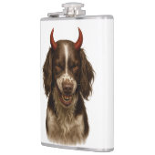 English Springer Spaniel naughty Devil Hip Flask フラスク (左)