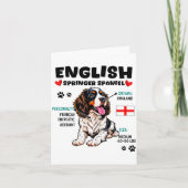 English Springer Spaniel Owner Funny Dog Lover カード (正面)
