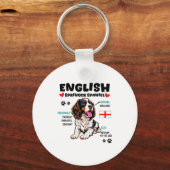 English Springer Spaniel Owner Funny Dog Lover  キーホルダー (正面)