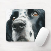 English springer spaniel portrait with ticking マウスパッド (マウス)