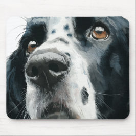 English springer spaniel portrait with ticking マウスパッド
