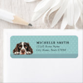 English Springer Spaniel Return Address Labels ラベル (インサイチュ)