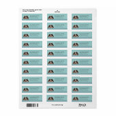English Springer Spaniel Return Address Labels ラベル (フルシート)