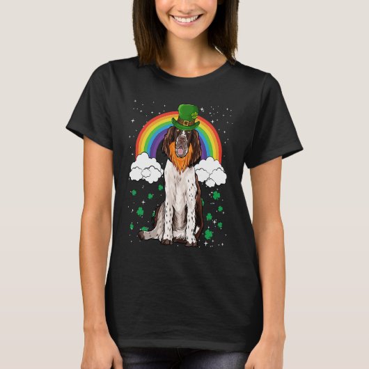 English Springer Spaniel St Patricks Day Leprechau Tシャツ (正面)
