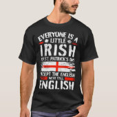 English St. Patricks Day Englishman Tシャツ (正面)