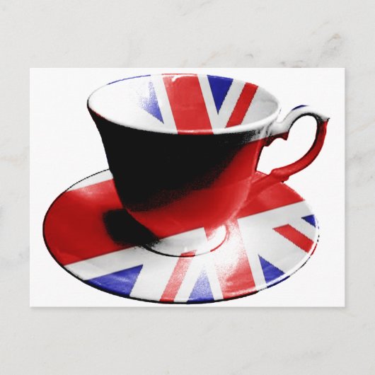 English Teaの素敵なカップ ポストカード (正面)