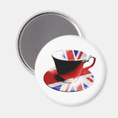 English Teaの素敵なカップ マグネット (正面/裏面)