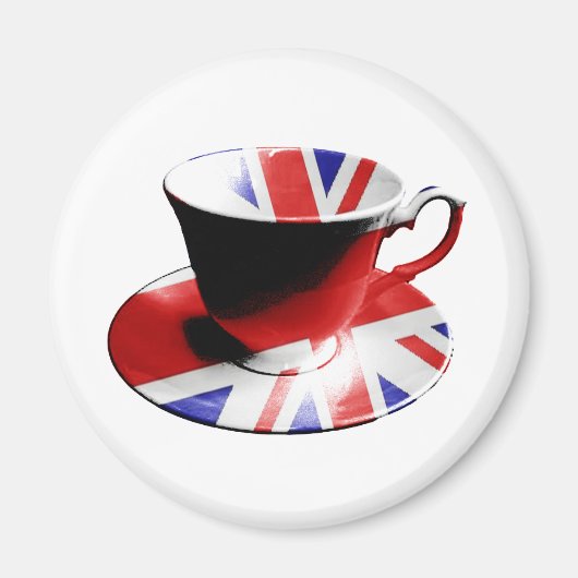 English Teaの素敵なカップ マグネット (正面)