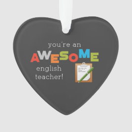 English Teacher Appreciation Day、すばらしい オーナメント