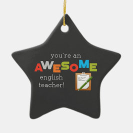 English Teacher Appreciation Day、すばらしい セラミックオーナメント