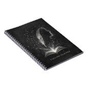 English Teacher Chalk Dust Constellation Art ノートブック (右側)
