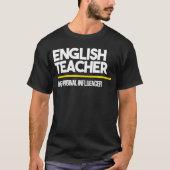 English Teacher Original Influencer High Middle Sc Tシャツ (正面)