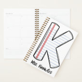 English Teacher Planner with Notebook Initial プランナー手帳 (ディスプレー)