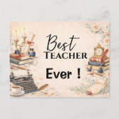 English Teacher Thank You Gift End of School Year ポストカード (正面)